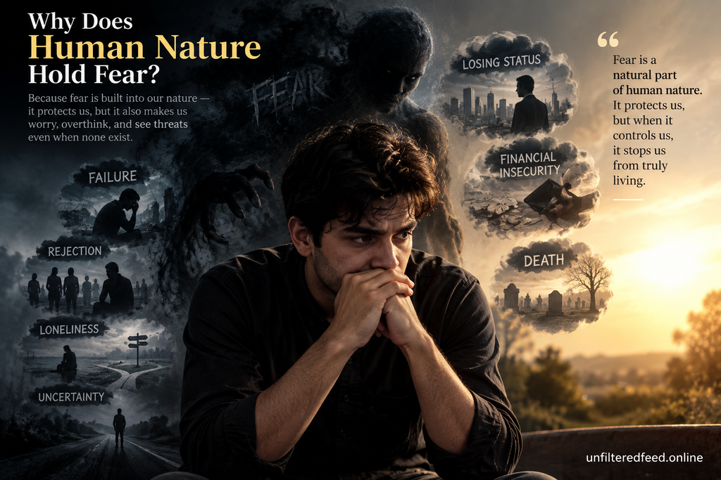 Why does Human Nature hold fear?