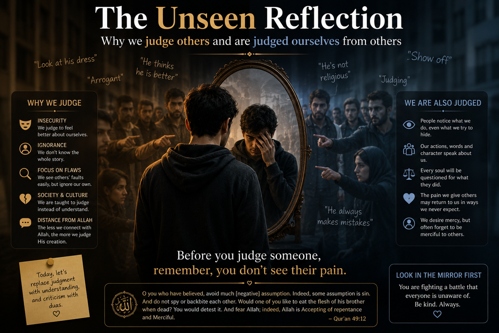 The unseen reflection Why we judge others and are judged ourselves from others